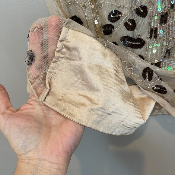 Anthropologie Beaded Sequin Tank Top Size S - Picture 6 of 17